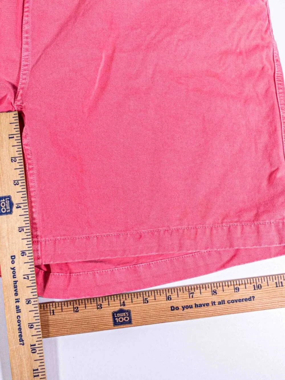 ramicci Vintage Hiking Shorts Mens XL Belted Sun Faded Twill Gorpcore Y2K Salmon